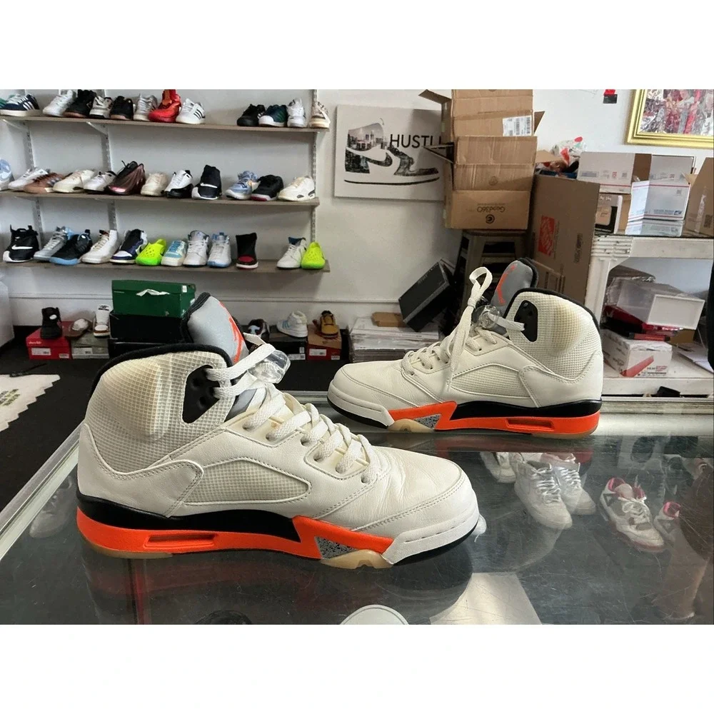 Air Jordan 5 Retro Orange Blaze/Shattered Backboard DC1060-100 Size 8.5